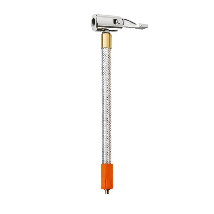 Tire Inflator Hose Bike Tire Air Inflatable Pump Extension Tube Chuck Connector