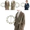 Premium Alloy Scarf Accessories Fashionable Large Buckle For Trench Coats