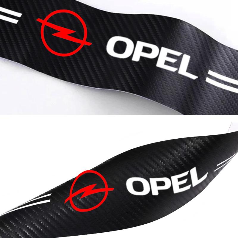 AAIL1 carbon fiber car sticker auto door threshold waterproof fit For Opel Astra j Insignia Astra g Corsa Zafira b Mokka Vivaro Meriva