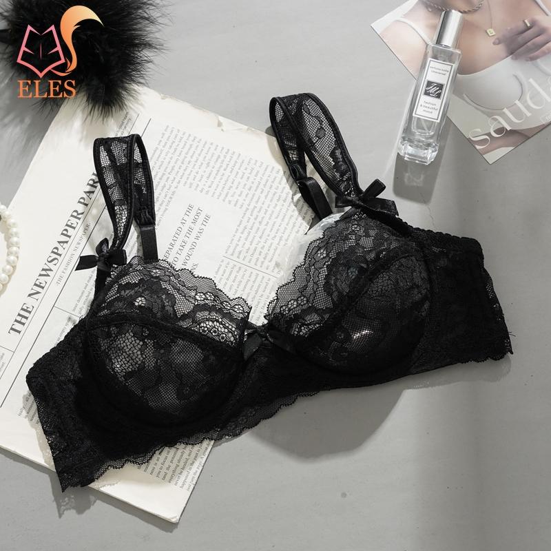 

Ультратонкий Сексуальный Бюстгальтер Бюстгальтеры Нижнее Белье Мягкий Дышащий Летний Прозрачный Без подкладки Кружевной Бюстгальтер Линжери XL чёрный