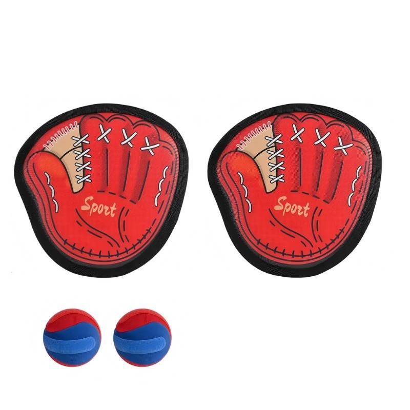 

Набор игр на бросание и ловлю мяча для улицы с регулируемым ремешком на руку для детей, семьи, пляжа, кемпинга. Включает мяч