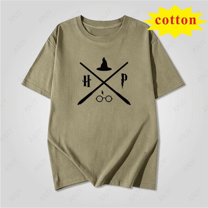Minimalist Scissors Wine Glass Printed Short Sleeve Tshirt Line Pattern Unisex Casual Top