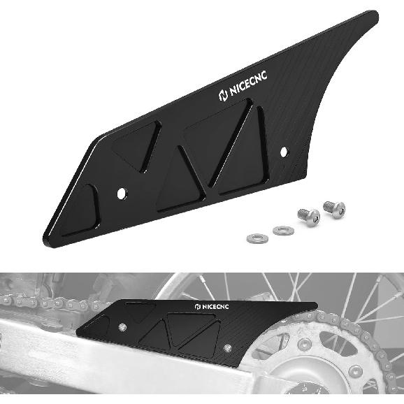 NICECNC Motorcycle Rear Chain Guard Protector Aluminum Compatible with Honda XR650L 1993 1994 1995 1996 1997 1998 1999 2000 2001 2002 2003-2024,CNC чёрный
