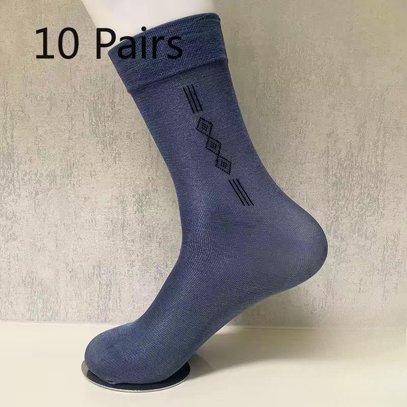 10 Pairs of Men's Summer Thin Breathable Deodorant Mid Tube Stockings