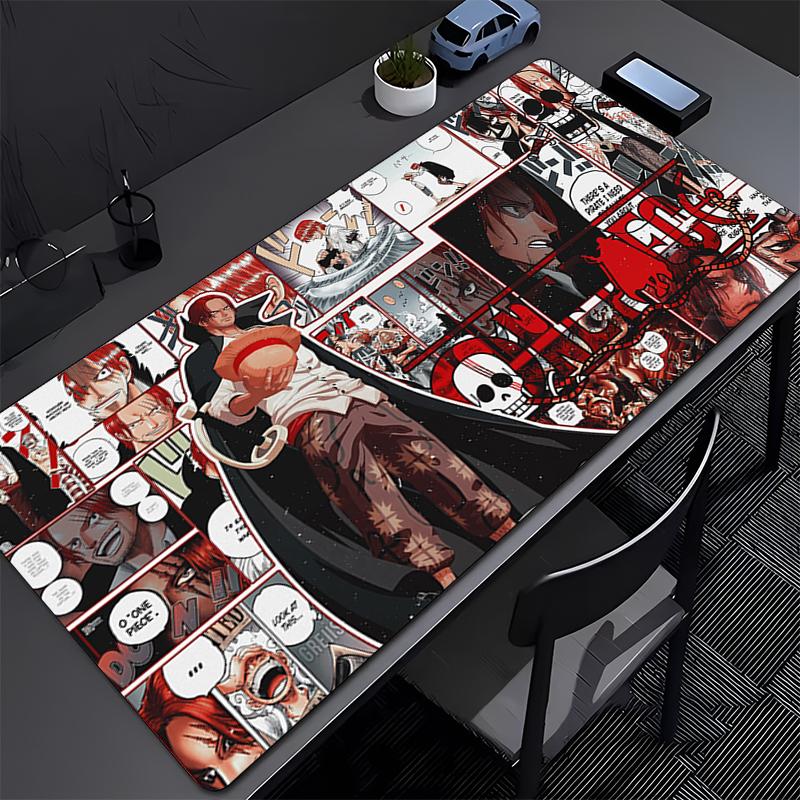 Hot Mouse Pad One Piece Shanks Gaming Accessories Rubber Pc Computer Mousepad Large Extended Desk Mat Locking Edge Gamer Carpet