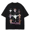 Streetwear Funny Cat Graphic T-Shirt Cotton Tshirt Unisex Tops Tees Summer Short Sleeves T Shirt