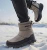 Marken Winter-Sneaker Herrenstiefel Dickes Plüsch Warm Herren Schneestiefel Weich Rutschfest Herren Stiefeletten Outdoor Wasserdicht Herrenstiefel