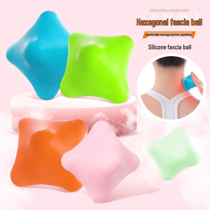 Rotating Silicone Fascia Massage Ball for Muscle Relaxation