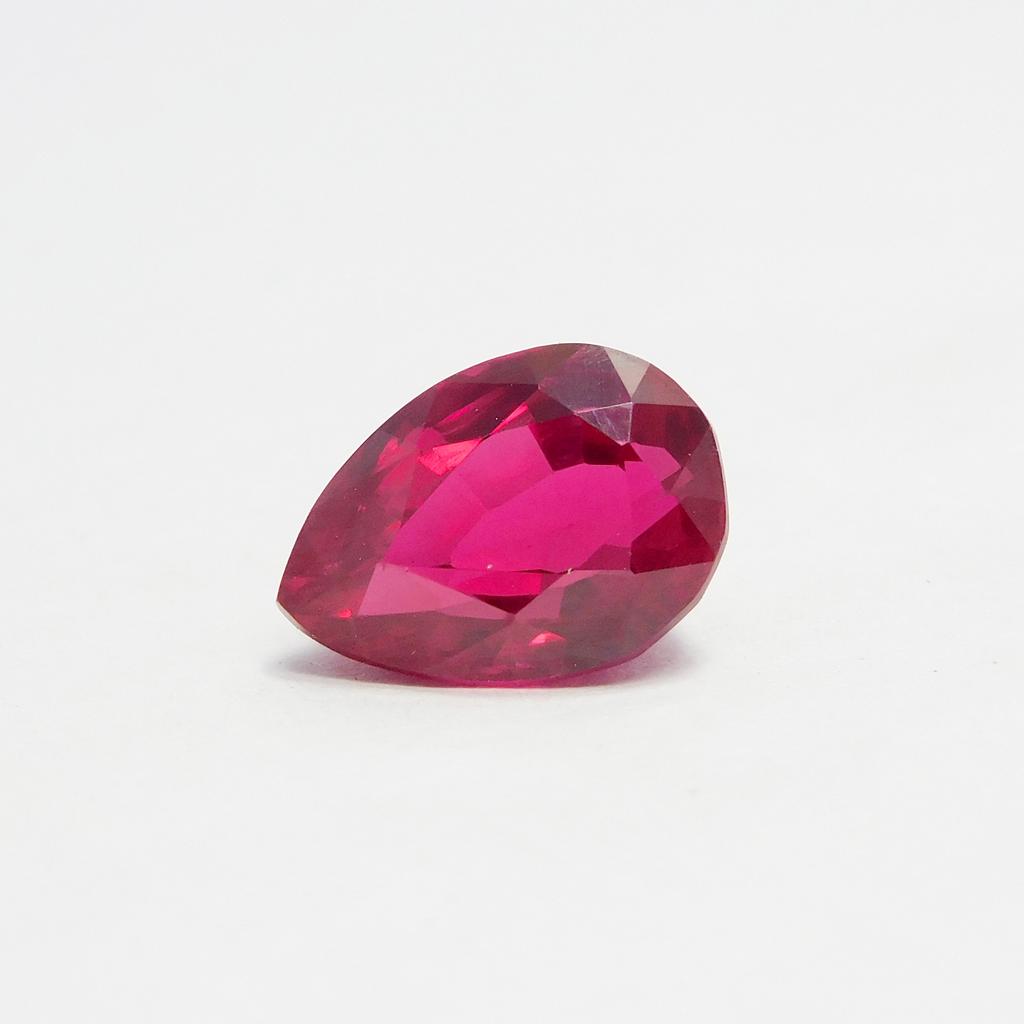 Pear Cut 4.65 Carat Natural Red Ruby CERTIFIED Beautiful Loose Gemstone P-4764-Ra