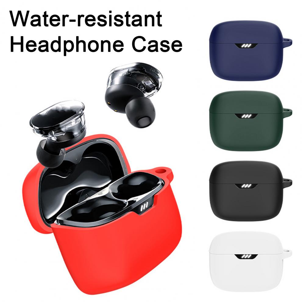 Portable Headphone Case Durable Silicone Earphone Cases Shockproof Dustproof Lightweight Protection for Jbl Tune Beam Earphones