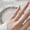 Women's Adjustable Bow Zirconia Heart Ring - Stylish Niche Jewelry Gift