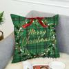 Merry Christmas Art Logo Pillow Case For Car Sofa Decorative Home Double-sided Print Plush Square Throw Pillow Cushion Cover