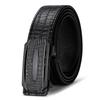 First Layer Cowhide Men's Belt Genuine Leather Automatic Buckle Casual Crocodile Belt Men's Business Belt Middle Aged and Young
