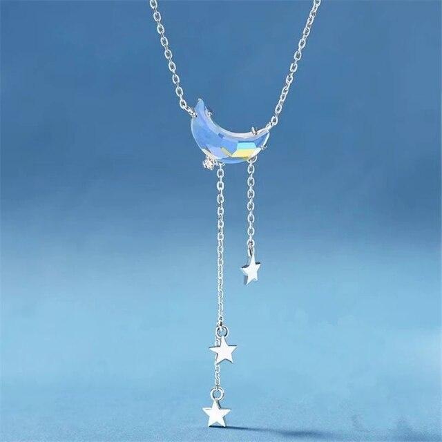 925 Sterling Silver Zircon Pendant Necklace Necklace Women Fashion Jewelry