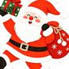 Home Window Ornaments Santa Claus Christmas Cling Static Sticker for Glass Doors Reusable PVC Festive Store Decorations Decal with Gift Bag and Box