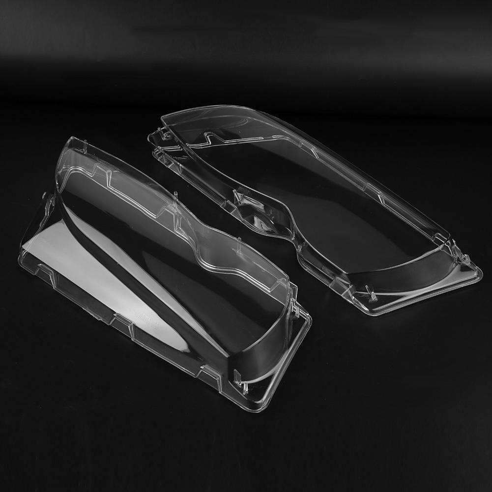 1 Pair Front Left +Right Headlamp Clear Plastic Lens Cover For BMW E46 3 series 4DR 02 05