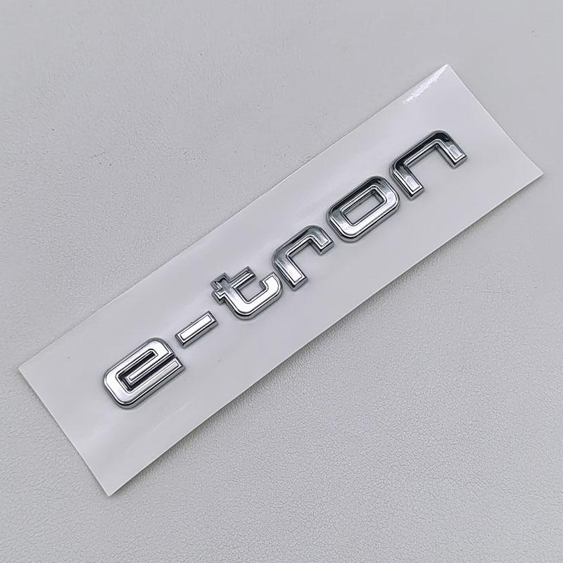 3D ABS Logo 30 40 45 50 E-tron GT Letters Sticker Car Rear Trunk Emblem Badge For qaz22 A3 SQ6 Q5 Q6 Q8 Q4 Etron Accessories
