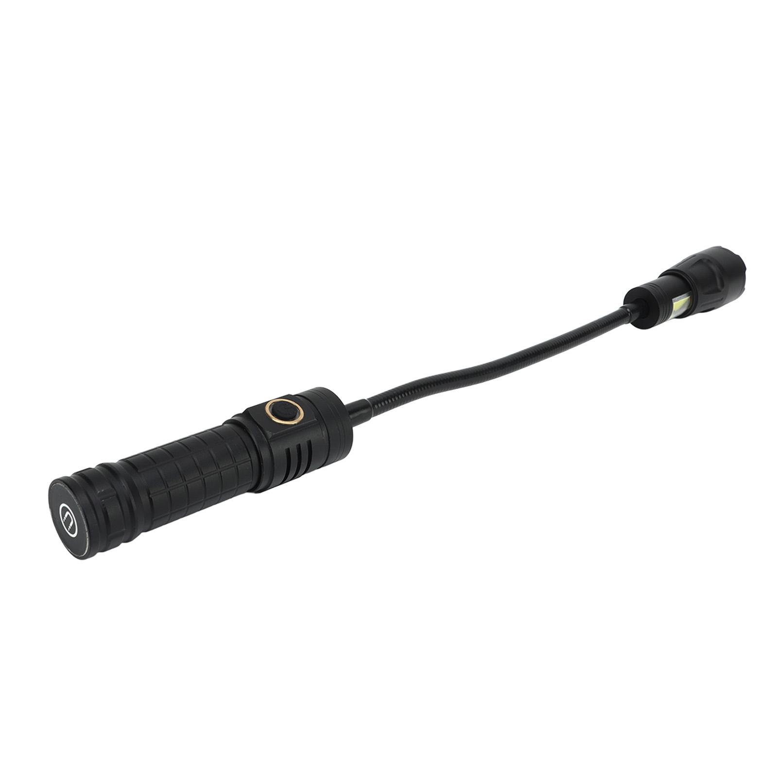 

1000 лм светодиодный рабочий фонарь магнитный гибкий светодиодный фонарик TYPE C с зумом фонарик с COB сбоку