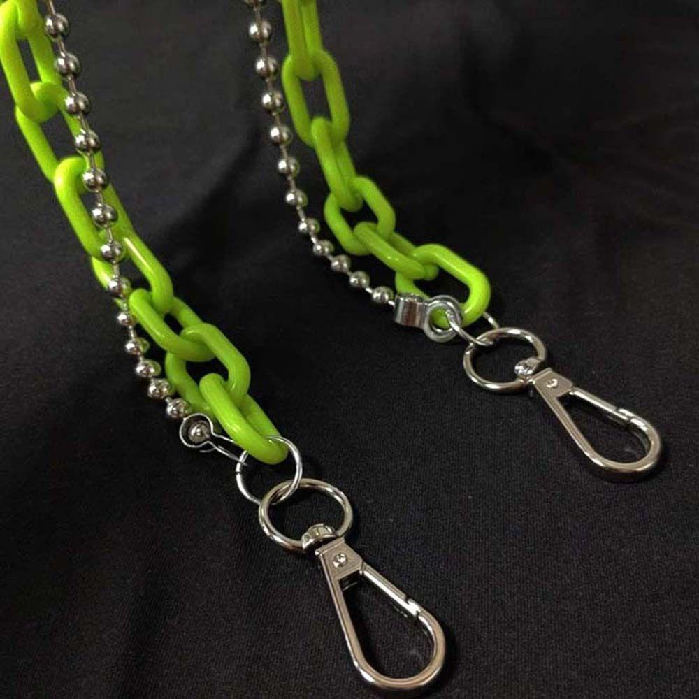 Plastic Clothes Decoration Men Double Layer Pants Chains Punk Style Waist Chains Plastic Belts