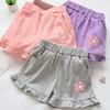 Mädchen Sommer Kurze Hosen Bequem Atmungsaktiv Sportlich Lässig Shorts Mit Süßem Blumenmuster Neugeborenen Baby Shorts für Baby