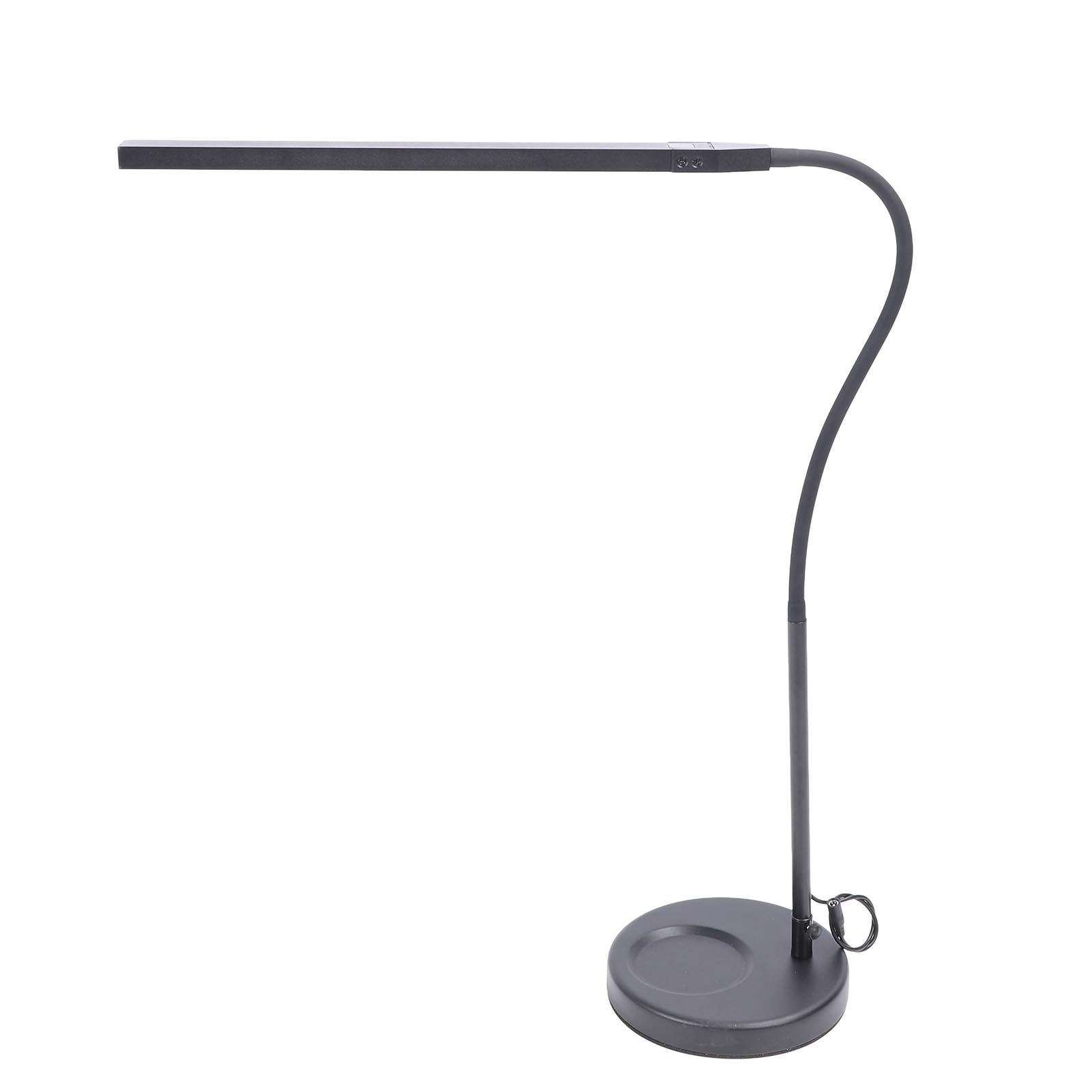 

Светодиодная настольная лампа складная плавная регулировка яркости 3 цветовых температуры 3000K-6000K утяжеленный гибкий шланг US Plug