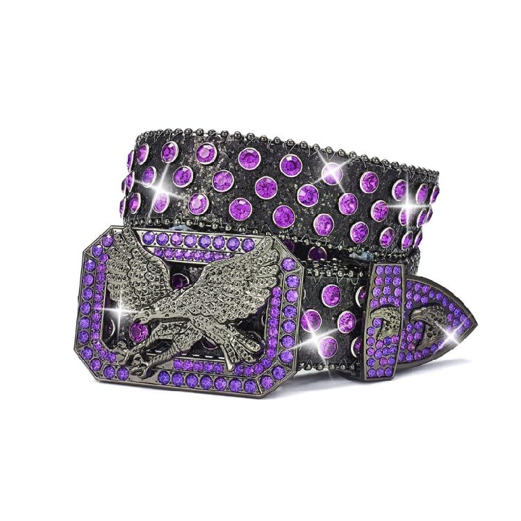 Grunge Studded Waist Chain Stunning Rhinestones Waist Ceinture Unisex Belt