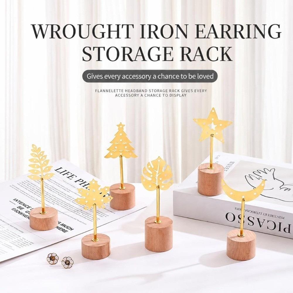 Desktop Decoration Ornament Earring Display Stand Metal Iron Earring Rack  Dangle Earrings