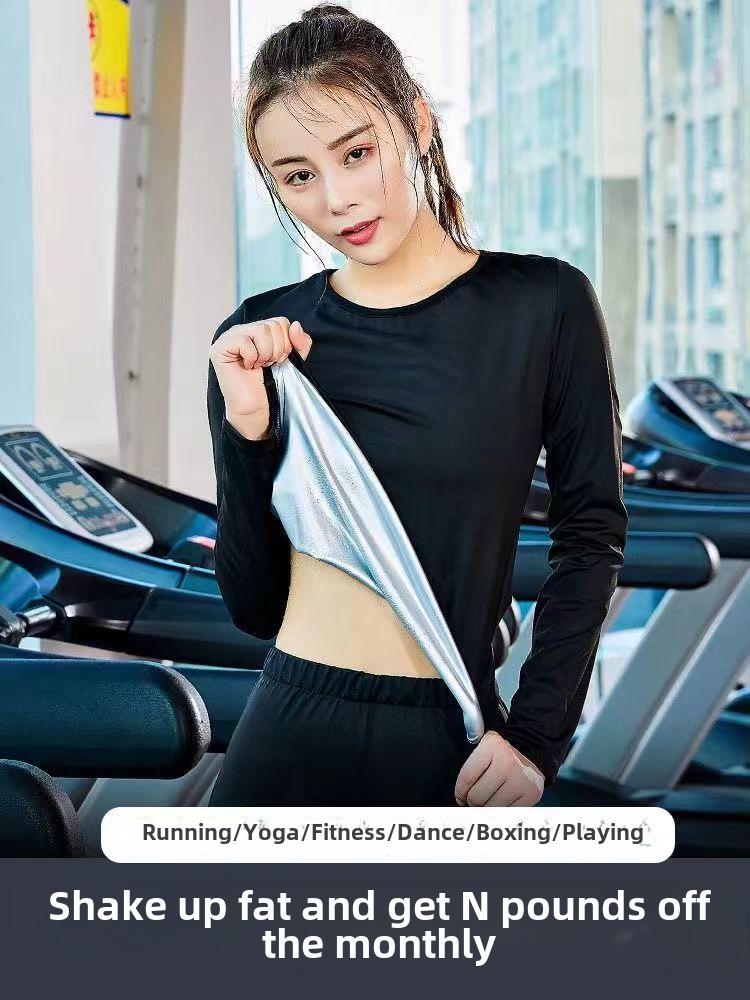 Women's Full-Coated Sweat Suit: Vest & Top Sports Set for Running and Fitness - Large Size