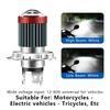 1PC 144SMD H4 P15D BA20D Motorcycle Headlight Bulbs White 12v LED Headlamp Fog Light Spotlight Play and Plug