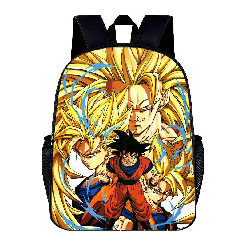 DragonBall Backpack Son Goku Goten Vegeta IV Cartoon Character Print Schoolbag Lightweight Large Capacity Student Backpack Gifts