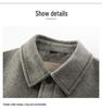 Hengyuanxiang Men's Wool-Down Detachable Jacket, 2025 Autumn Casual Lapel Coat