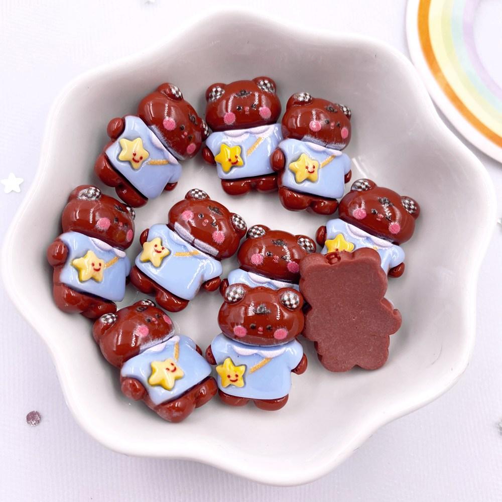 Harz Bunt 3D Mini Hase Bär Mädchen Junge Flatback Figuren Scrapbook 10 STK DIY Haarspange Haarnadel Handwerk Dekor Zubehör