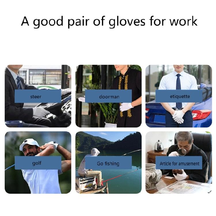 Classical White Gloves for Performances, Business Meetings, and Speeches Restaurant Waiter Waitress Cotton