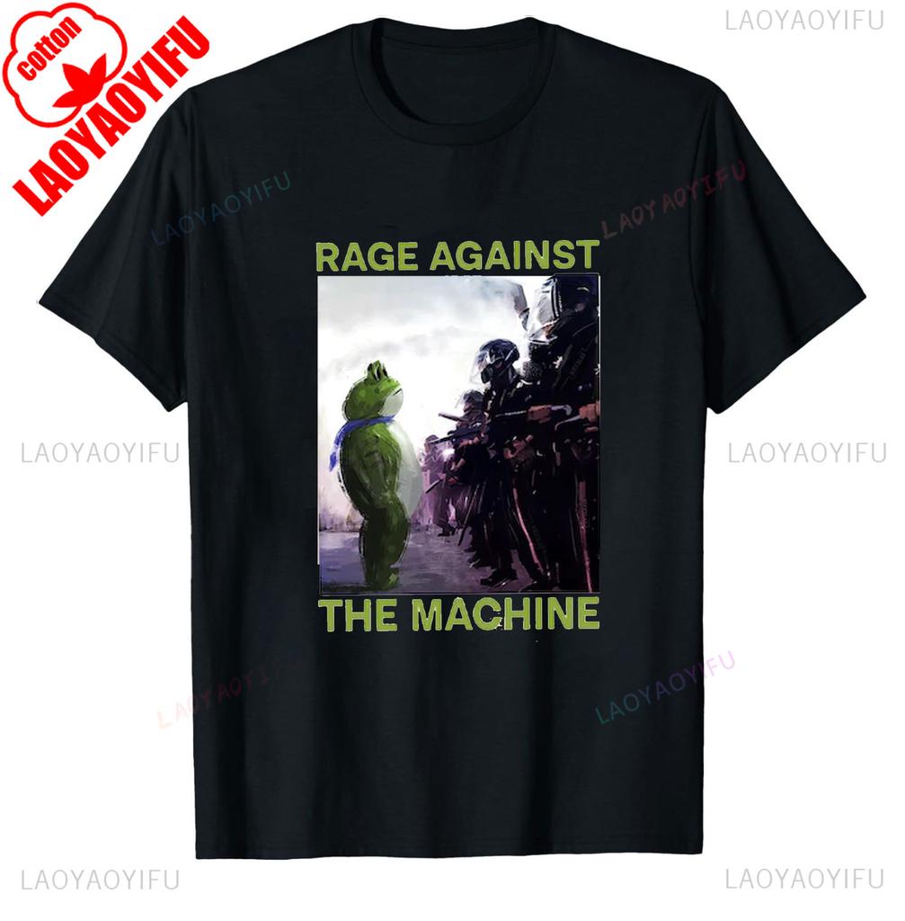 Rage Against The Machine Tshirt Portland Frog Protest Anti Protest Meme Activist Sweatshirt Mens Graphic Tshirts Adult