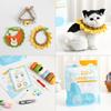 Dog Sunflower Pet Decoration Collar Hand-knitted Woolen Necklace Material Pack Cute Cat Saliva Cloth