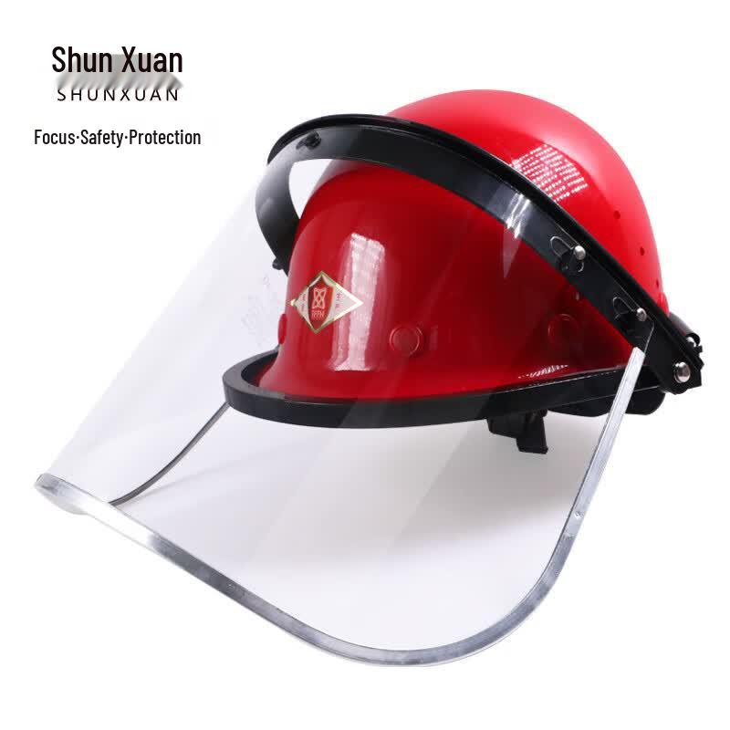 Shunxuan Helmet-Mounted Transparent Face Shield Dome ABS Material