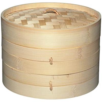 Kitchen Craft, Pure Oriental, recipient pentru gătit cu abur din bambus oriental, 2 nivele și capac
