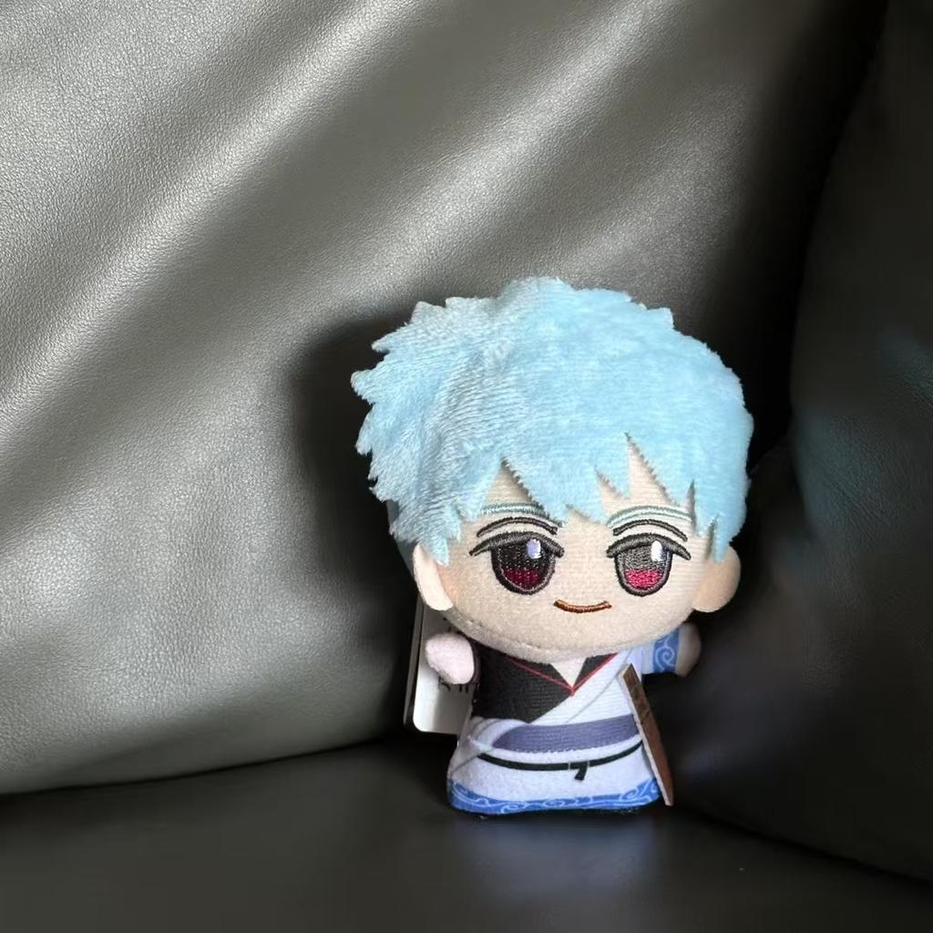 10cm Sakata Gintoki Plush Toy Gintama Plush Doll Key Chain Bag Decoration Doll Stuffed Collection Kids Toys Birthday Gift