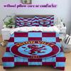 Team football Pattern Bedding Quilt Set Quilt Cover Pillowcase Home Decoration Birthday Gift (1 * duvet cover + 2 * pillowcase, without core)