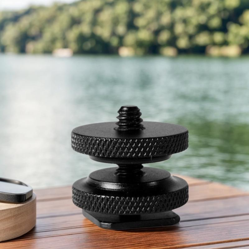 Camera Hot Shoe Mount Adapter 1/4 Screw Hot Shoe Adapter Flash Shoe Mount for DSLR Camera Flash Light Equipment