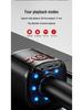 Bluetooth Wireless Microphone Speaker with Integrated Sound Card for Singing On Mobile Phones and TV.