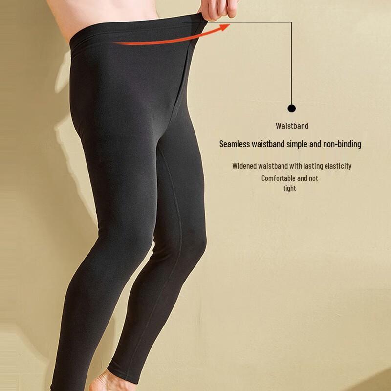 Yuzhaolin Herren Nahtlose Doppelseitige Deutsche Samt Thermo Hose