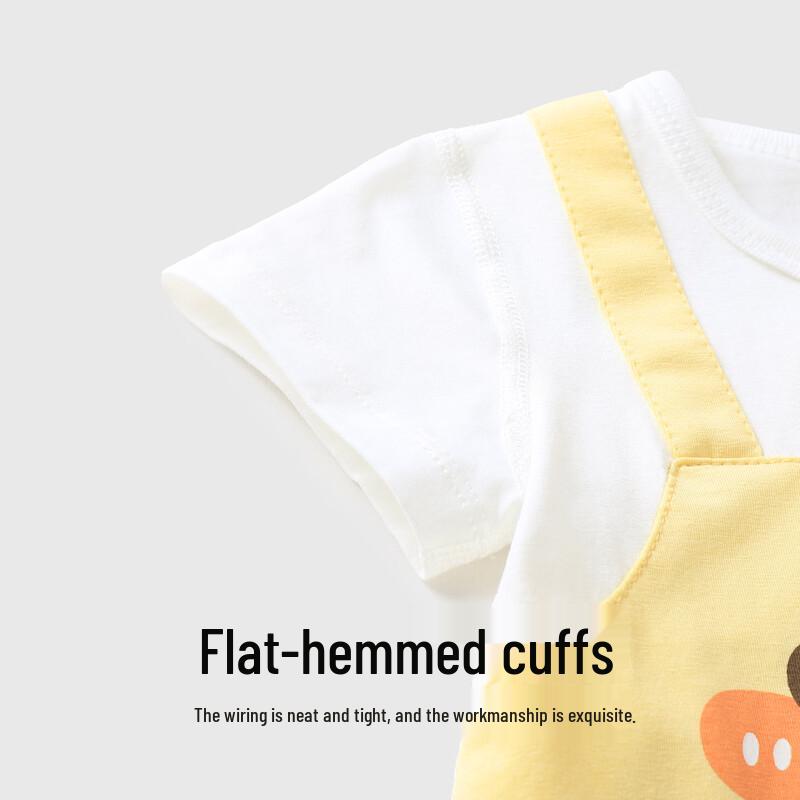 Youqi Infant Summer Cartoon Short Sleeve Romper