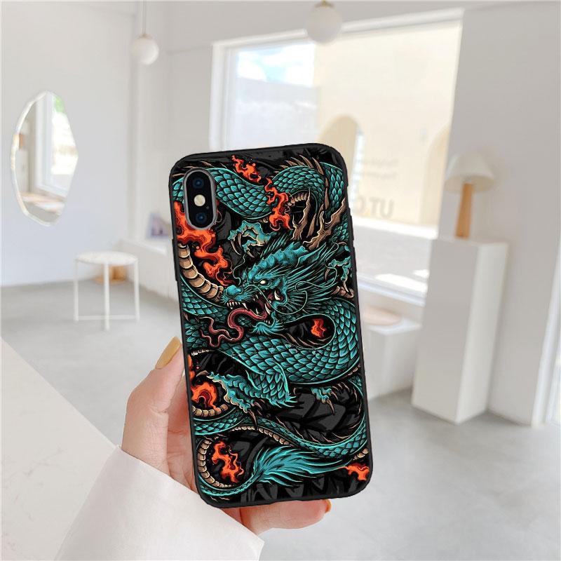 AQ28 Chinesischer Drache Weiche Hülle für Redmi Note 8 9 Pro Max 9S 9T 9C NFC 8T 8A S2 10A A4