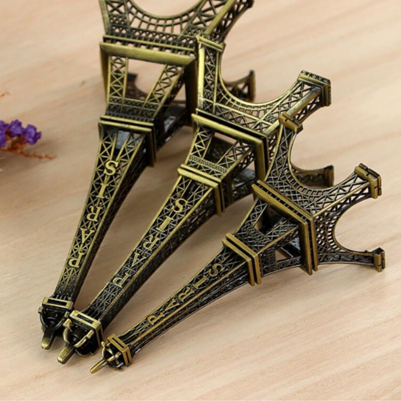 Bronze Paris Eiffel Tower Metal Art Crafts Statue Travel Souvenirs Home Decoration Accessories Figurine Statue Creative Gifts