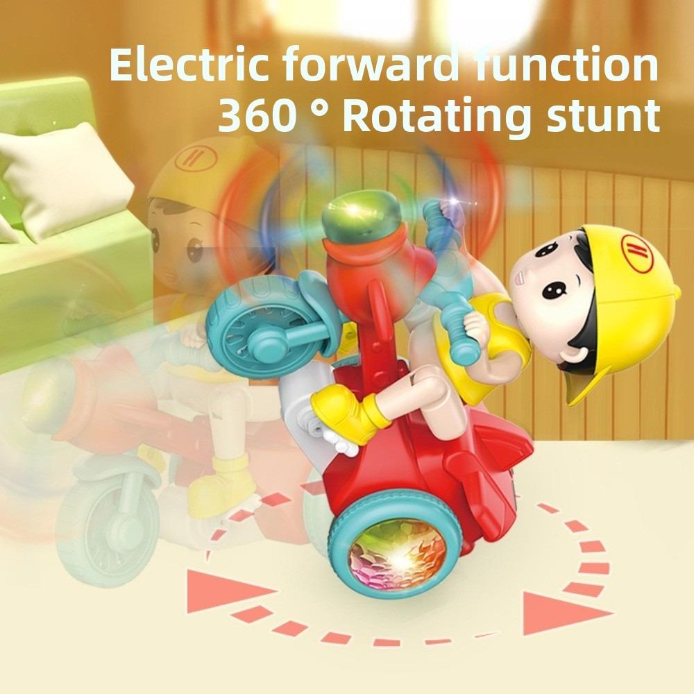 

Музыкальная функция Электрический трехколесный велосипед Игрушка Красочный свет Светящийся мотоцикл для детского подарка 4