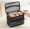Large Mesh Makeup and Toiletry Bag - Portable, Travel-Friendly, Customizable Logo