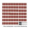 102Pcs Sanding Drum Set for Drum Sander Include 100Pcs Sanding Drums with 2Pcs Drum Mandrels Grinding Head Set