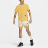 Nike Mesh Panel Loose-Fit Sports Short Sleeve T-Shirt Men Tops Yellow CZ9051-761