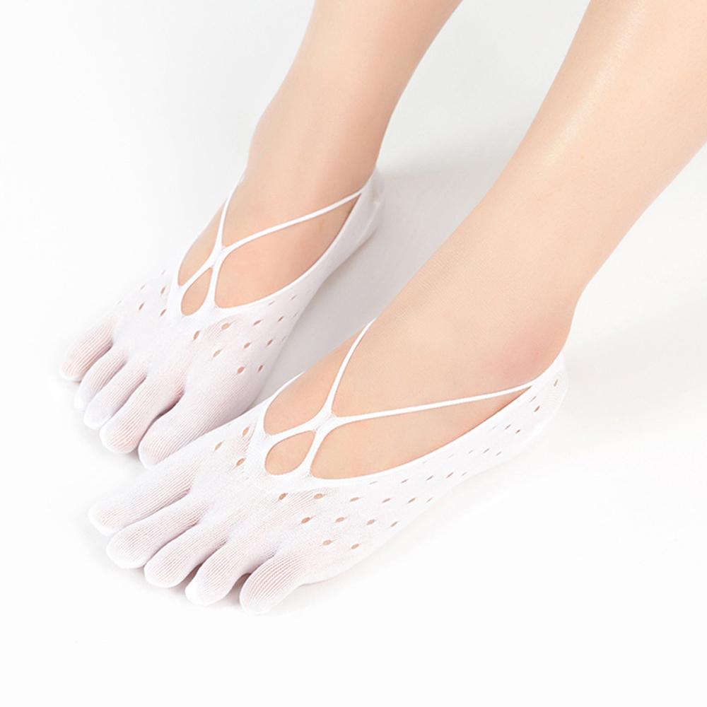 

Anti-skid Girls Traansparent Funny Toe Glass Silk Five Finger Socks Short Socks Toe Socks Mesh белый